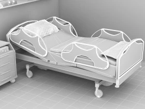 Hospital Room 8 - 4K 3D Model