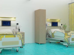 Hospital Ward 4 - 4K 3D Model