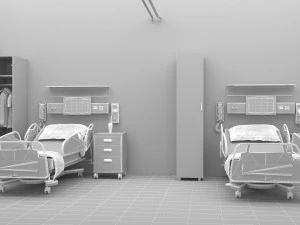 Hospital Ward 4 - 4K 3D Model