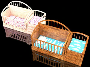 Baby Beds 3D Model