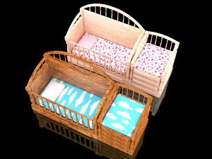 Baby Beds 3D Model