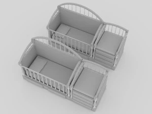Baby Beds 3D Model