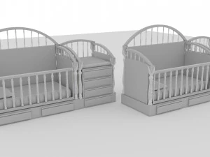Baby Beds 3D Model