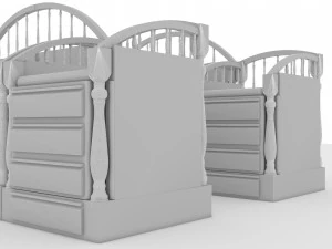 Baby Beds 3D Model