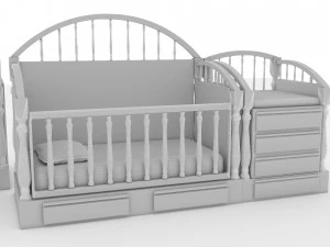 Baby Beds 3D Model