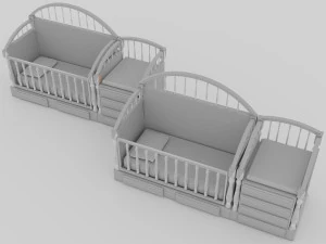 Baby Beds 3D Model