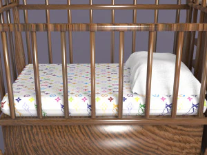 Baby Bed 2 3D Model
