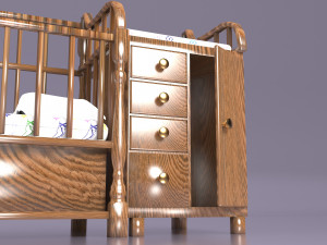 Baby Bed 2 - 4K 3D Модель