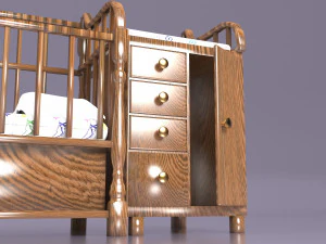 Baby Bed 2 3D Model
