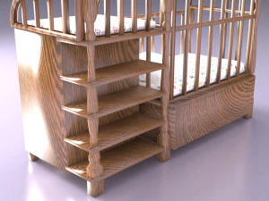 Baby Bed 2 3D Model
