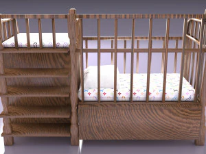 Baby Bed 2 3D Model