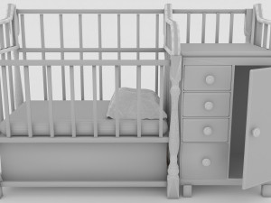 Baby Bed 2 - 4K 3D Модель