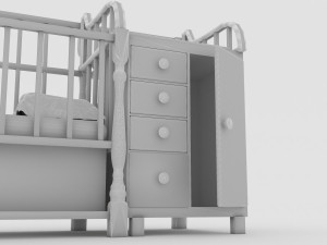 Baby Bed 2 - 4K 3D Модель
