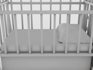 Baby Bed 2 3D Model