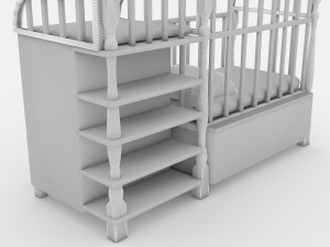 Baby Bed 2 - 4K 3D Модель