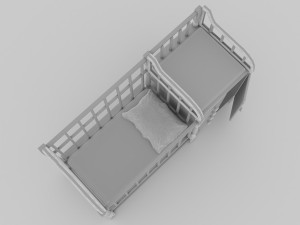 Baby Bed 2 - 4K 3D Модель