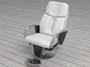 Leather Barber Chair 3D Models