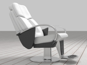 Leather Barber Chair 4K 3D 模型