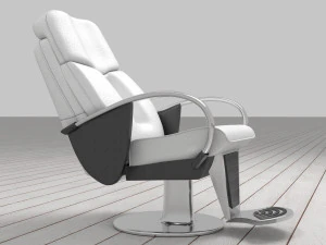 Leather Barber Chair 4K 3D Model