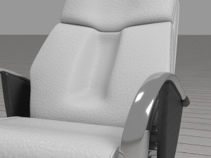 Leather Barber Chair 4K 3D 模型