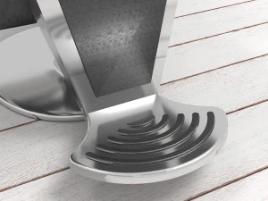 Leather Barber Chair 4K 3D Model