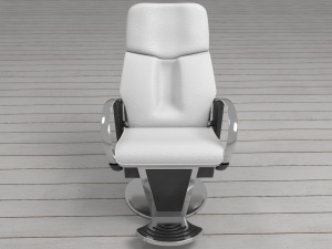 Leather Barber Chair 4K 3D 模型