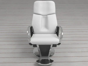 Leather Barber Chair 4K 3D Model