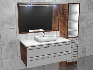 Badezimmerschrank v2 - 4K 3D Modell