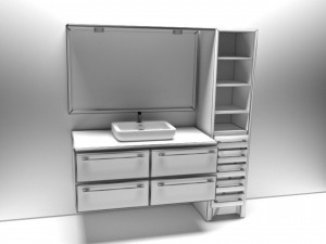 Bathroom Cabinet v2 - 4K 3D Model