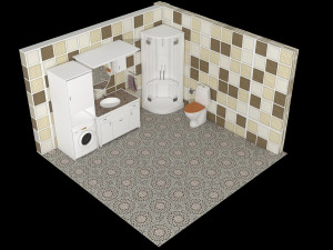 Bathroom 2 - 4K 3D Модель