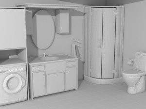 Bathroom 2 - 4K 3D Модель