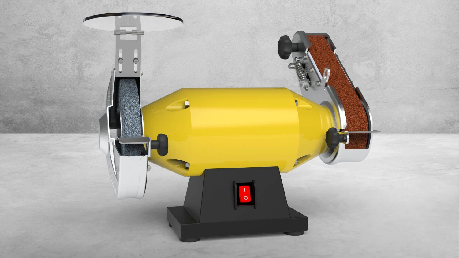 Bench Grinder 4K 3D Model .c4d .max .obj .3ds .fbx .stl .blend 