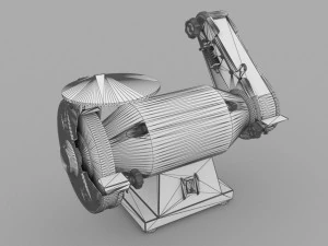 Bench Grinder 4K 3D Model