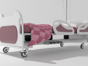 Hospital Bed 3 - 4K Modèle 3D