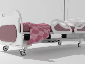 Hospital Bed 3 - 4K 3D Model