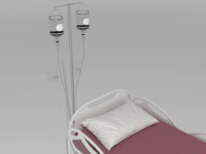 Hospital Bed 3 - 4K 3D Model