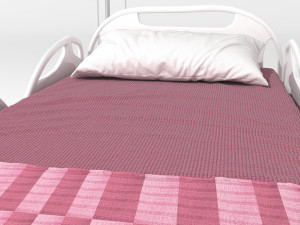 Hospital Bed 3 - 4K Modèle 3D