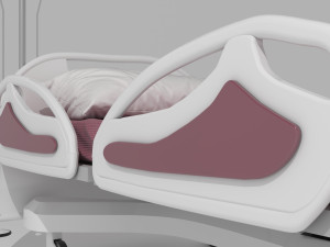 Hospital Bed 3 - 4K Modèle 3D