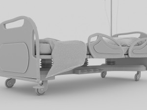 Hospital Bed 3 - 4K Modèle 3D