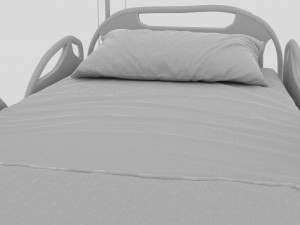 Hospital Bed 3 - 4K Modèle 3D