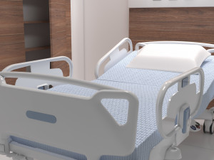 Hospital Room 9 - 4K 3D Model