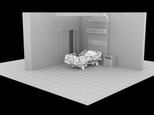 Hospital Room 9 - 4K 3D Model