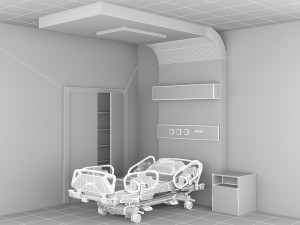 Hospital Room 9 - 4K 3D Model