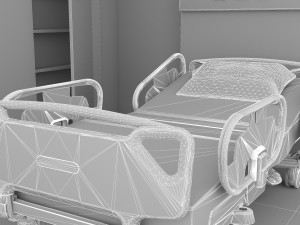 Hospital Room 9 - 4K 3D Model