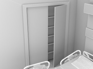 Hospital Room 9 - 4K 3D Model