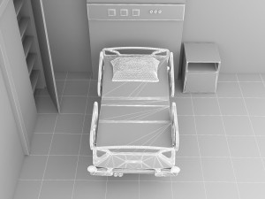 Hospital Room 9 - 4K 3D Model