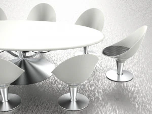 Modern Table Set 3D Model