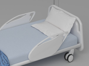 Hospital Bed 4 - 4K Modèle 3D