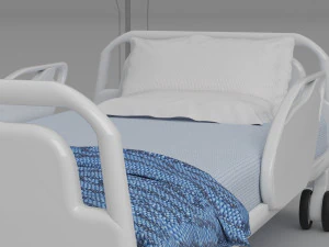 Hospital Bed 4 - 4K 3D Model