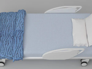 Hospital Bed 4 - 4K 3D Model